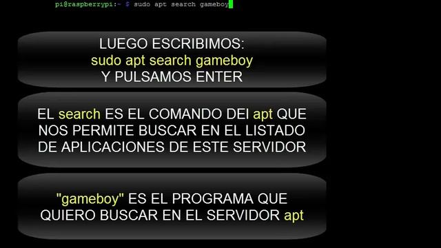 COMO BUSCAR APLICACIONES POR TERMINAL CON "APT SEARCH" RASPBIAN LINUX смотреть онлайн