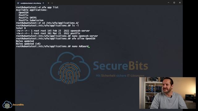 UFW-Firewall - Application Profiles erstellen | Teil 3| Uncomplicated Firewall смотреть онлайн