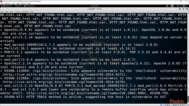 Learning Kali Linux : Nikto | packtpub.com смотреть онлайн
