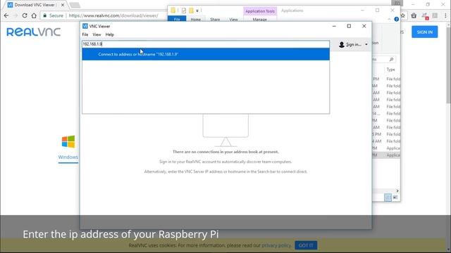 Remote login Raspbian Jessie With Pixel using RealVNC Viewer смотреть онлайн