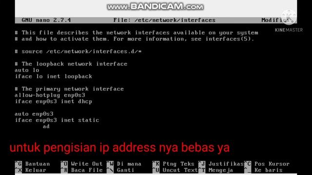 konfigurasi IP address Debian 9 смотреть онлайн
