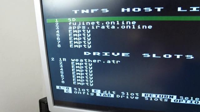 ATARI XE/XL - fujinet PC emulator, sio2pc [linux] смотреть онлайн