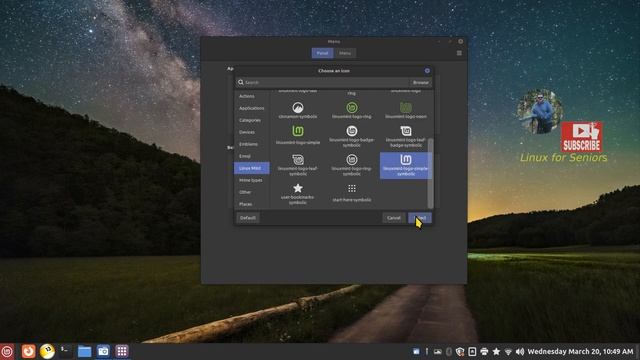 Linux Mint 21.3 - Cinnamon - Mint Menu Custom Profiles. смотреть онлайн