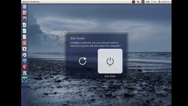 Cómo apagar computadora pc con Linux Ubuntu смотреть онлайн