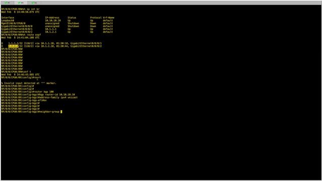 Save time with BGP configuration on Cisco XR смотреть онлайн