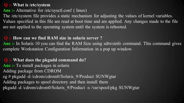 SOLARIS 10 Admin Interview Questions and Answers for Both Fresher & Experience смотреть онлайн