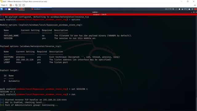 Meterpreter - Privilege Escalation (getsystem - bypassUAC) смотреть онлайн