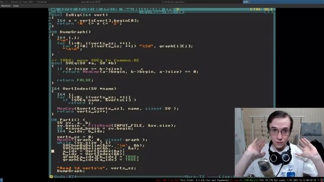 Searching All Paths in a Graph (AoC in HolyC Day 12) смотреть онлайн