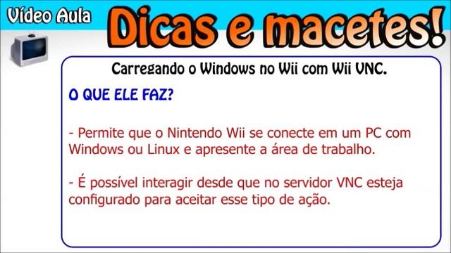 Nintendo Wii: Conectando Windows com Nintendo Wii usando Wii VNC. смотреть онлайн