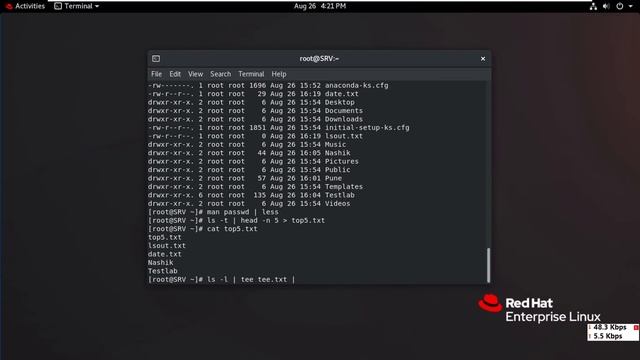 4 Getting Help, IO & Shell Variables Commands in RHEL 8 смотреть онлайн