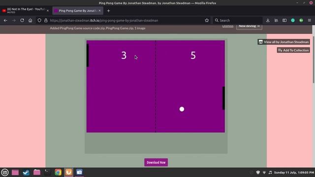 Ping Pong game I have made with HTML and JavaScript! смотреть онлайн
