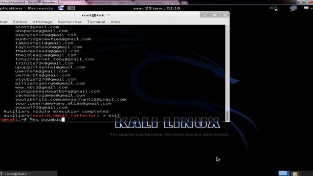 how can we collect email (hotmail/gmail/yahoo) by using KALI LUNIX смотреть онлайн