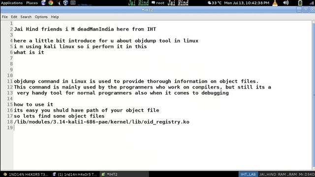 How to use objdump in Kali Linux смотреть онлайн