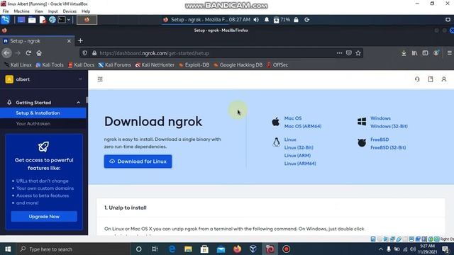 How to install ngrok on kali linux || 2021 and 2022 || inurdu and hindi смотреть онлайн