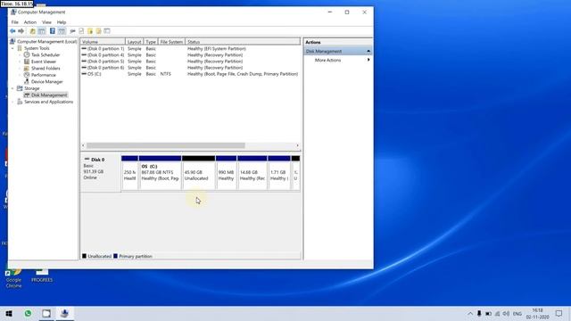 Shrink volume, Partition drive, How to shrink volume in Windows 10 in Hindi | Telling Tuber смотреть онлайн