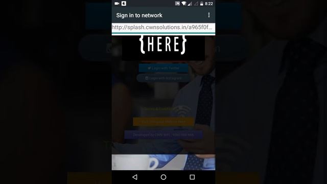 Social WiFi Hotspot Splash Page Demo смотреть онлайн