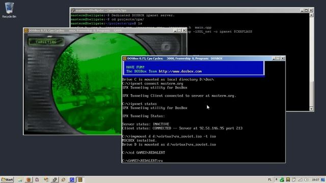 DosBox IPX tunneling server смотреть онлайн