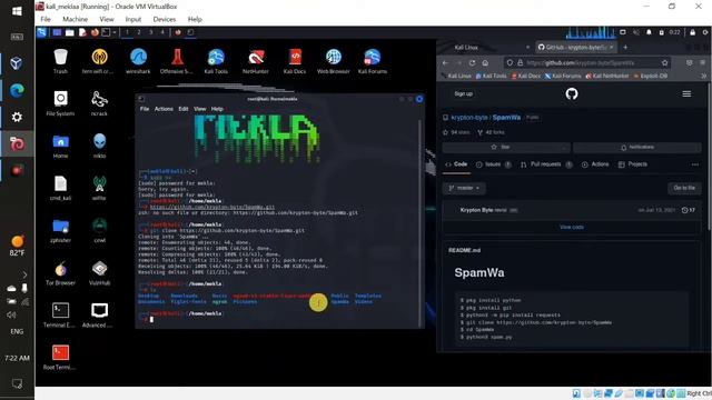 Comment envoyer des messages de Spam sur WhatsApp par Kali Linux 🐍 смотреть онлайн