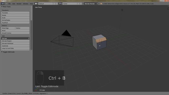 7. Blender Beginners Video Tutorial - Basic Functions in Edit Mode смотреть онлайн
