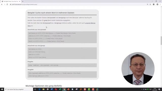 Der Befehl grep - für die Systemadministration (Linux) - Profi-Tutorials.de смотреть онлайн