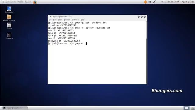 grep command tutorial in linux (centos/rhel) смотреть онлайн