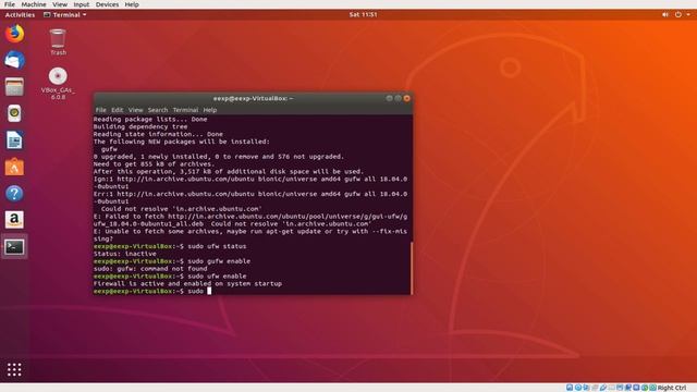 How to enable & disable firewall on Ubuntu 18.04 смотреть онлайн