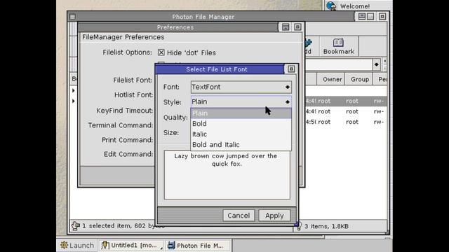 QNX Neutrino v2.1 - File Manager смотреть онлайн