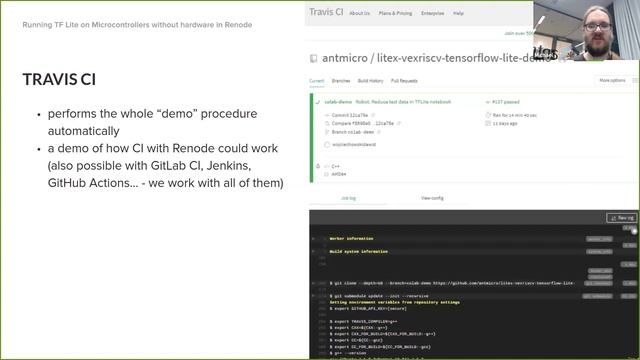 tinyML Talks Michael Gielda: Running TF Lite on Microcontrollers without hardware in Renode смотреть онлайн