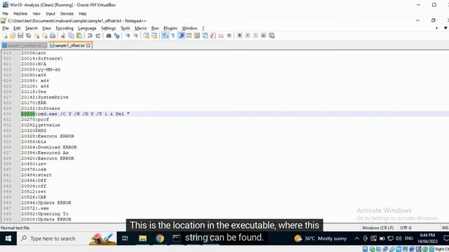 Extracting and analyzing strings from a malware sample смотреть онлайн
