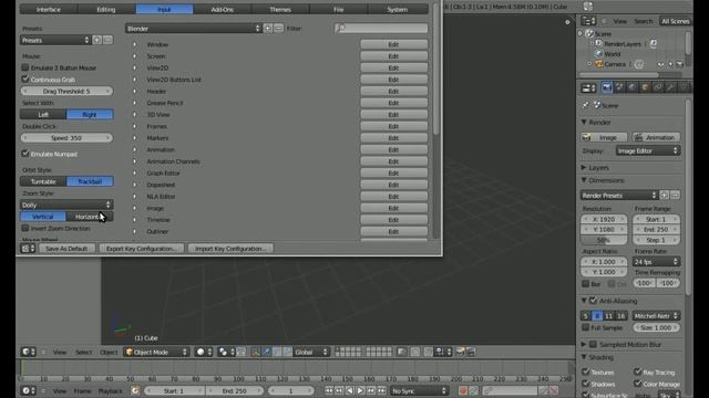 Mouse Wrap Around in Blender 2.57 - Blender3D - Linux 3D смотреть онлайн
