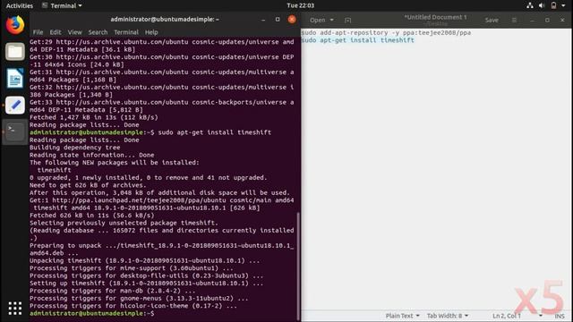 How to install Timeshift on Ubuntu 18.10 смотреть онлайн
