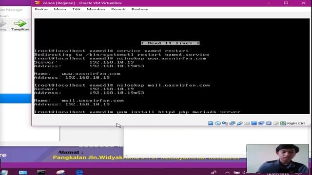 CentOS 7 Konfigurasi DNS dan WEB SERVER смотреть онлайн