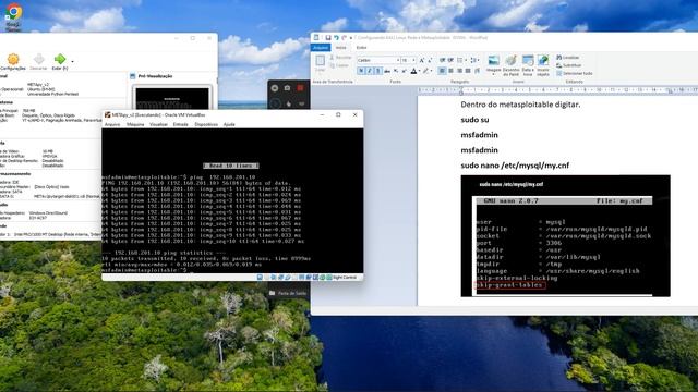 KALI Linux e Metasploitable e DVWA configuração de rede. смотреть онлайн