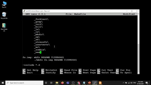 3 xv6. Create and execute a command in xv6 os. смотреть онлайн