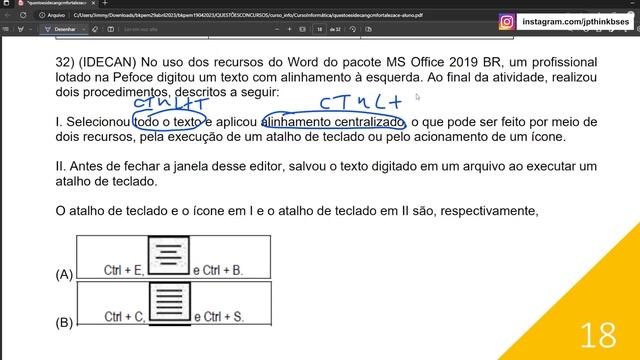 Idecan - Concurso Guarda Municipal de Fortaleza CE 2023 (bateria de questões de Informática) смотреть онлайн