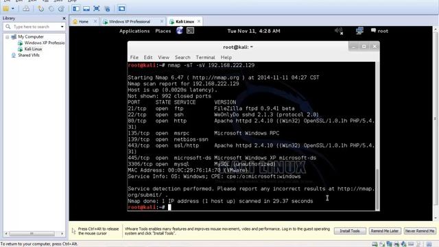 Escaneo con Kali Linux (UTH) смотреть онлайн