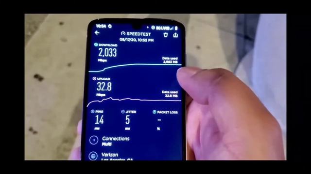 5G Speeds on Motorola Z4 Verizon in LA #Motorola смотреть онлайн