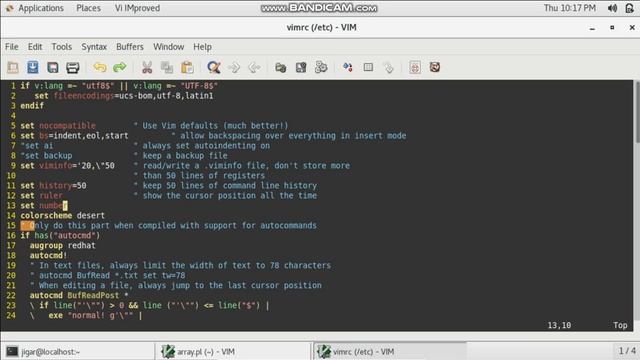 color scheme and set numbers permanently in vim editor смотреть онлайн