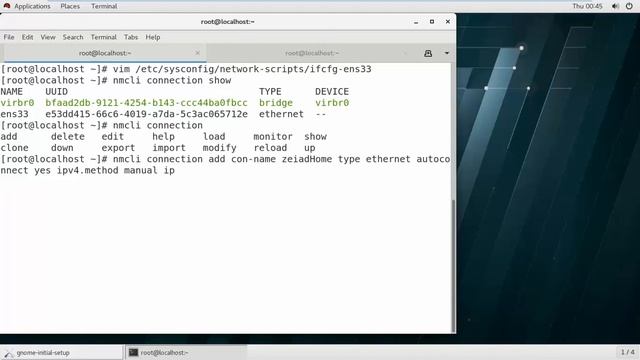 RedHat Network configuration using nmcli tool смотреть онлайн