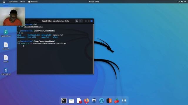 How to unzip and use rockyou.txt in kali Linux.#EHacking dictionary смотреть онлайн