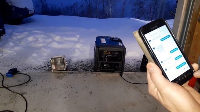 SMS-controlled HY3200SEI inverter generator смотреть онлайн