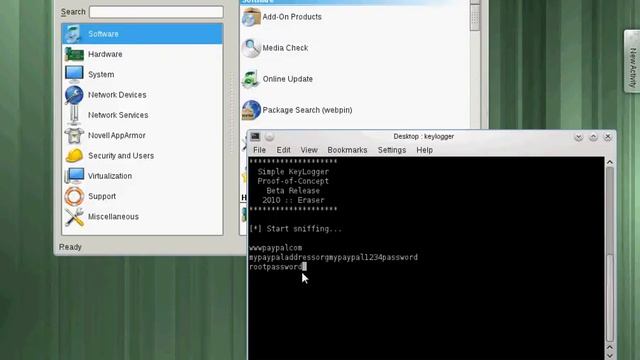 Suse Linux against keylogger (Part 3) смотреть онлайн