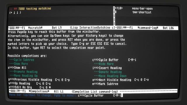 Emacs is great - Ep 10, trying outshine and talking about literate programming. смотреть онлайн