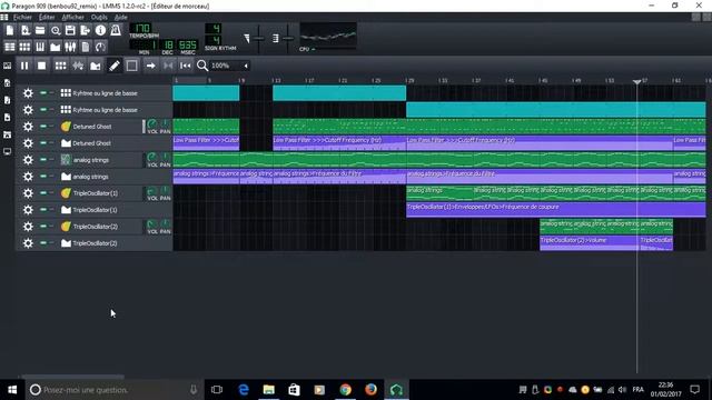 LMMS music - Paragon 909 (benbou92 remix) смотреть онлайн