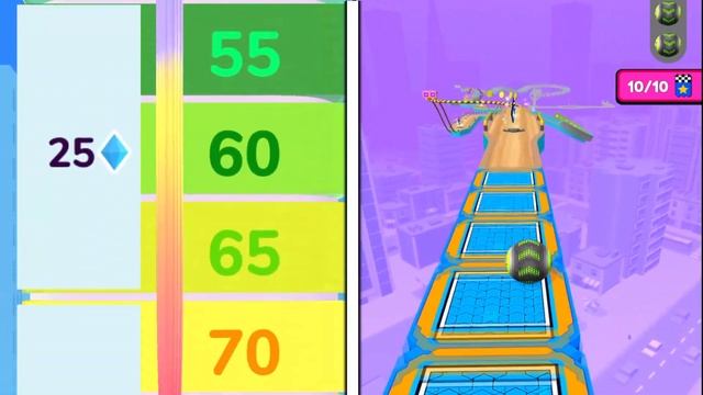 Hair Rush vs Sky Rolling Ball 3D Max Level - Mobile Game Gameplay iOS,Android смотреть онлайн
