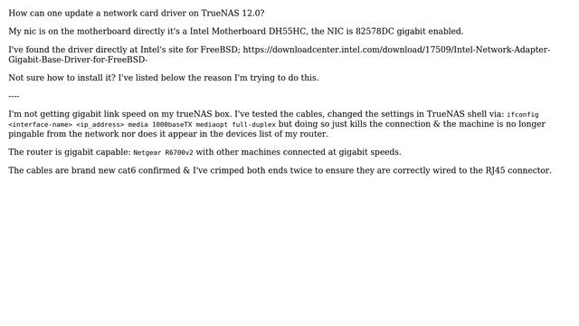 DevOps & SysAdmins: How to Install (nic) drivers on TrueNAS? смотреть онлайн