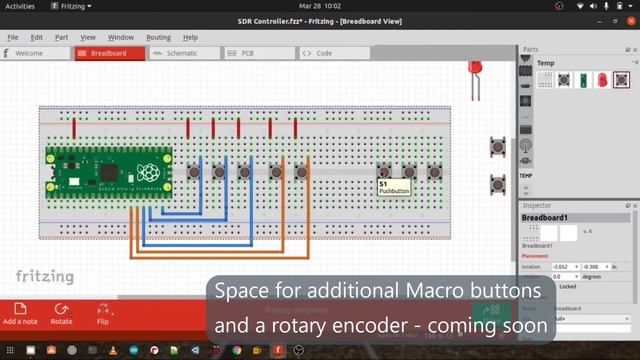 Pico WebSDR Controller - Step 2: FRITZING смотреть онлайн