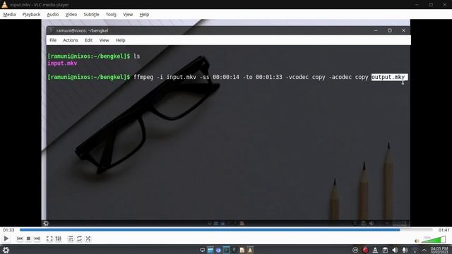 tutorial cara edit cut trim atau memotong video menggunakan ffmpeg di linux смотреть онлайн