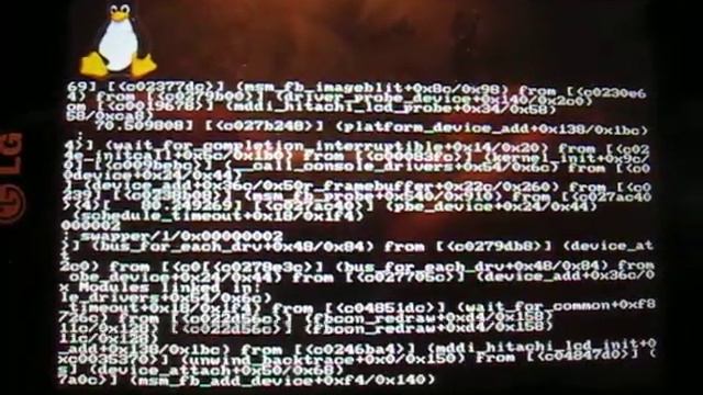 Framebuffer console on LG Optimus One смотреть онлайн