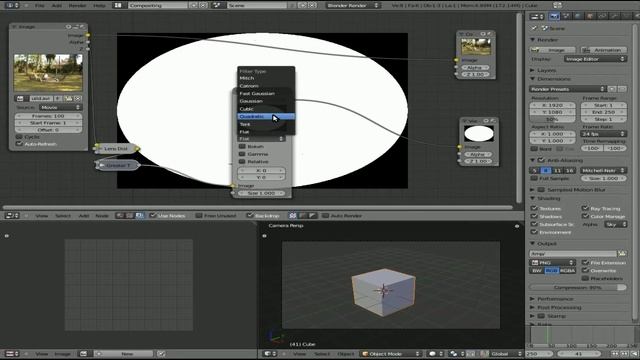 Vignette with Blender Compositor - Blender 3D 2.5 - Linux смотреть онлайн